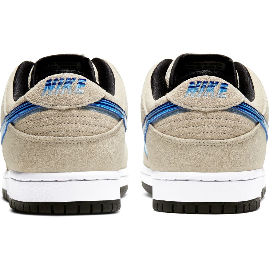 Nike SB Truck It Dunk Low Pro Skate Shoe - Light Cream/Deep Royal Blue