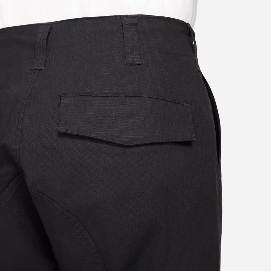 Black Ripstop Nike SB Cargo Skate Pants Detail