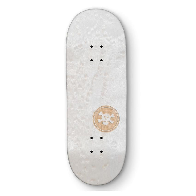 White BR Mini Logo Blackriver Fingerboard Deck