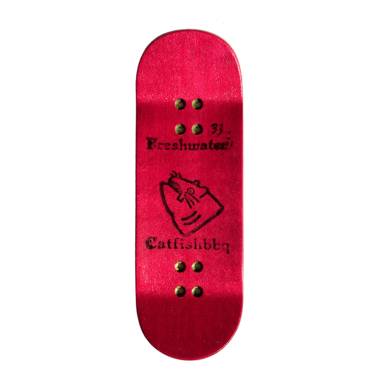 Catfishbbq Blood Dragon Boxhead Fingerboard Deck - Natural