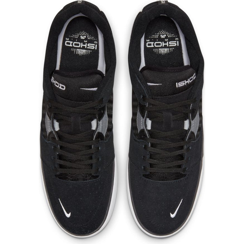 Black/White Ishod Wair Nike SB Skateboarding Shoe Top