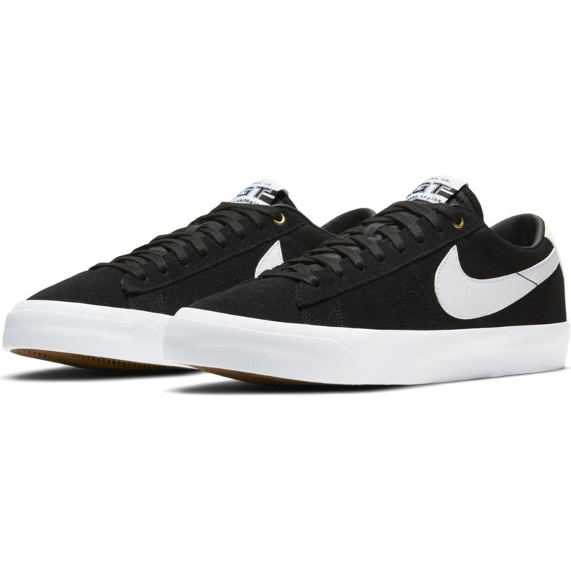 Black Grant Taylor Pro Blazer Low Nike SB Skateboarding Shoe Front