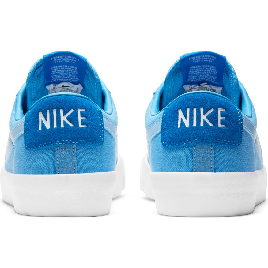 Blue Grant Taylor Pro Blazer Low Nike SB Skateboarding Shoe Back