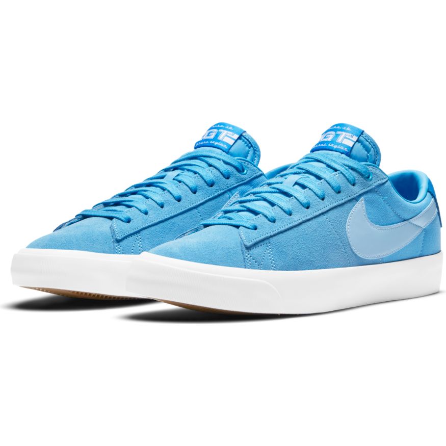 Blue Grant Taylor Pro Blazer Low Nike SB Skateboarding Shoe Front