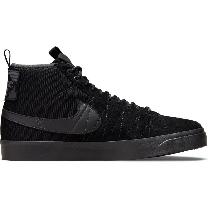 Black Premium Nike SB Blazer Mid Skateboarding Shoe