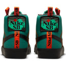 Noble Green Zoom Blazer Mid Premium Nike SB Skateboarding Shoe Back