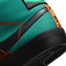Noble Green Zoom Blazer Mid Premium Nike SB Skateboarding Shoe Detail