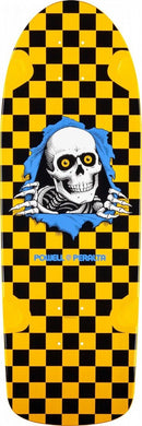 Powell Peralta OG Ripper Old School Shape Reissue Skateboard Deck - Yellow/Black
