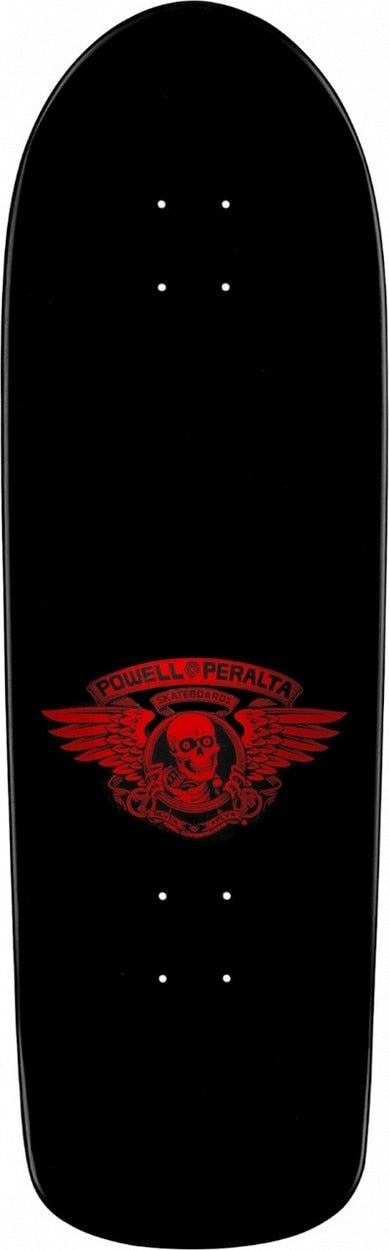 Powell Peralta Ripper Double Kick Old School Shape Skateboard Deck - Red/Black