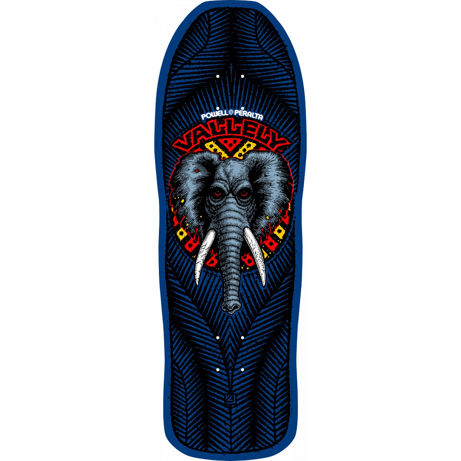 10" Navy Mike Vallely Elephant Powell Peralta Skateboard Deck