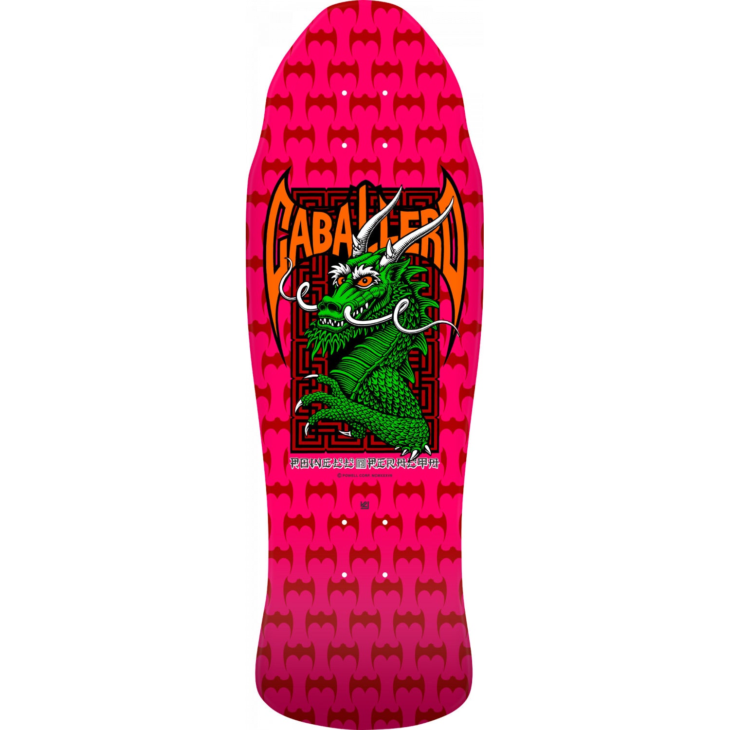 Hot Pink Reissue Steve Caballero Street Powell Peralta Skateboard Deck