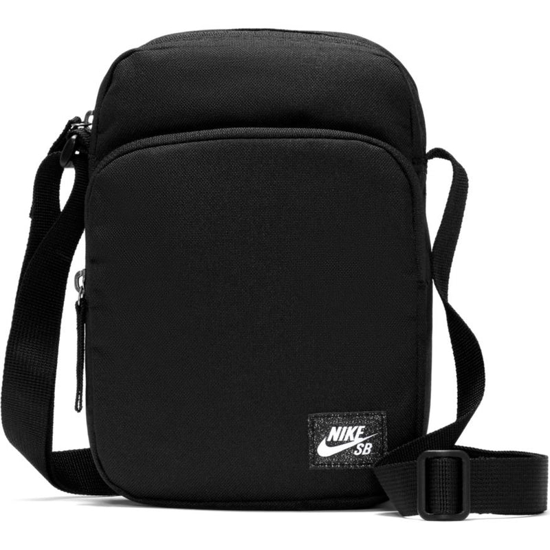 Nike Heritage 2.0 Crossbody Bag In Black/black/white - FREE