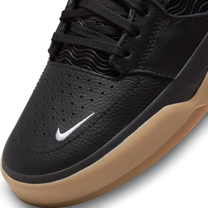 Black/Gum Ishod Wair Premium Nike SB Skateboarding Shoe Detail