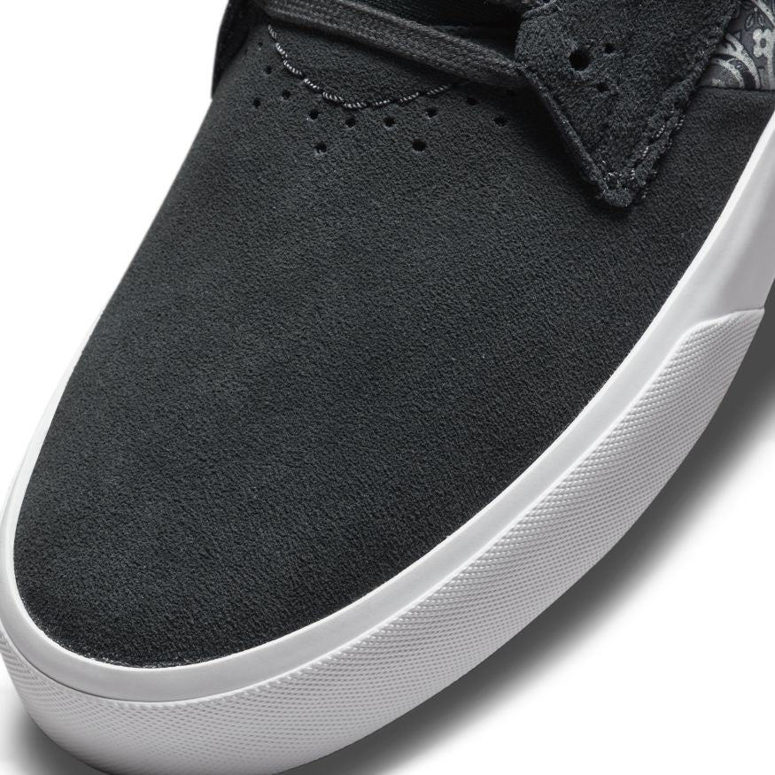 Dark Grey Paisley Shane O'Neill Premium Nike SB Skateboarding Shoe Detail