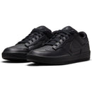 Black Leather Force 58 Nike Sb Skateboarding Shoe Front