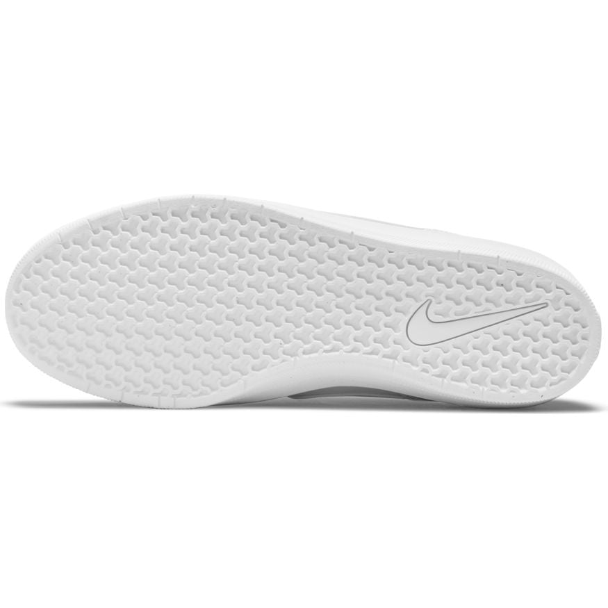 White Leather Force 58 Premium Nike SB Skateboarding Shoe Bottom
