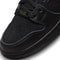 Faust Black Leather Nike SB Dunk High Pro Skateboard Shoe Detail