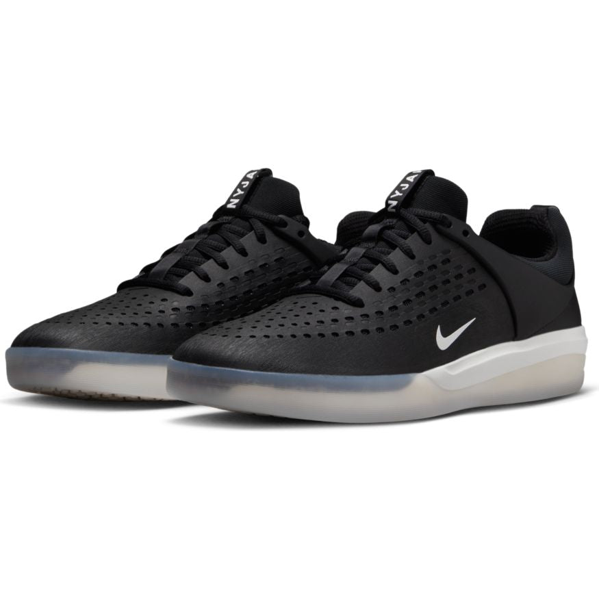 Pair of Black/White Nike SB Nyjah 3s
