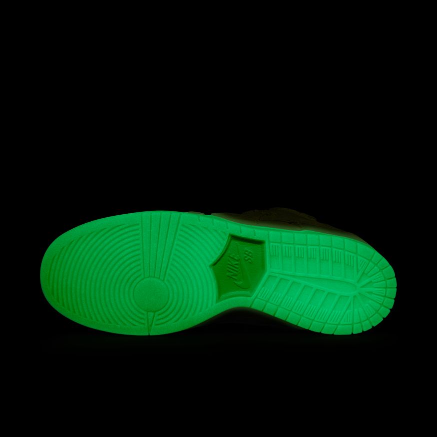 Halloween Mummy Premium Nike SB Dunk Low Skateboarding Shoe glowing
