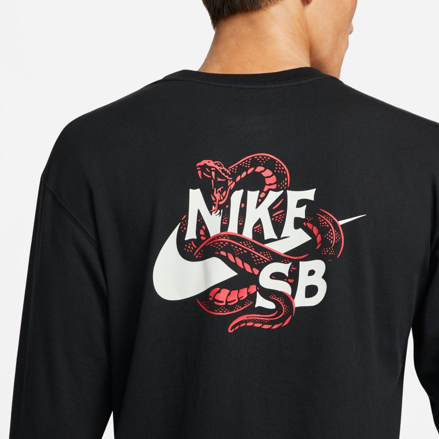 Nike SB Snaked Long Sleeve Tee - Black