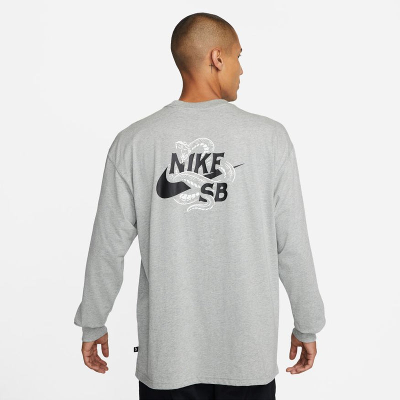 Dark Grey Heather Nike SB Snake T-Shirt