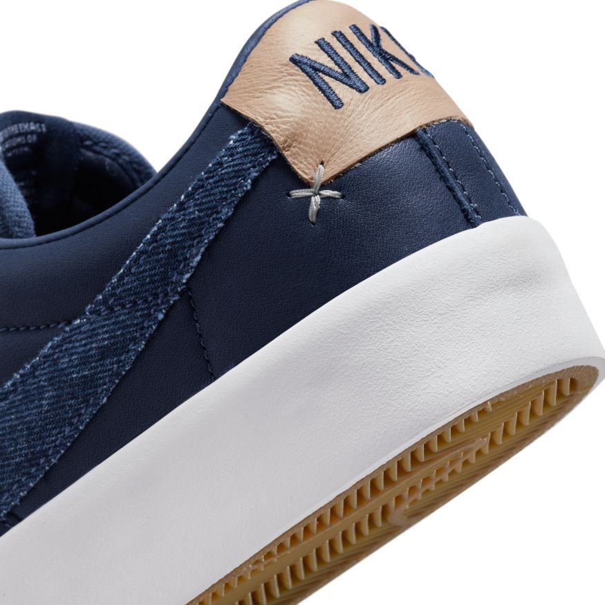 Midnight Navy GT Blazer Low Premium Nike SB Skate Shoe Detail