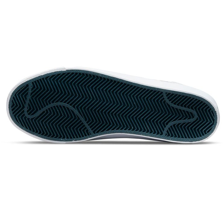 Eric Koston White Nike SB Blazer Mid Skate Shoe Bottom