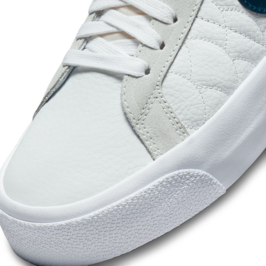 Eric Koston White Nike SB Blazer Mid Skate Shoe Detail
