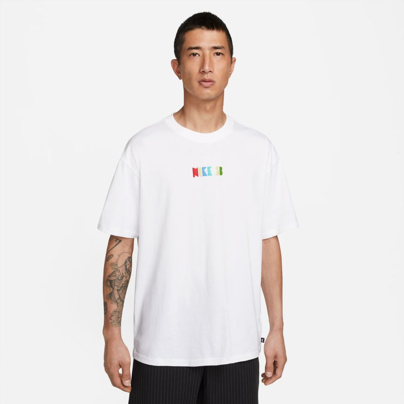White Graphic Logo Nike SB T-Shirt