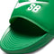 Lucky Green Victori Nike SB Slides Detail