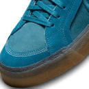 Green Abyss Premium Blazer Mid Plus Nike SB Skate Shoe Detail