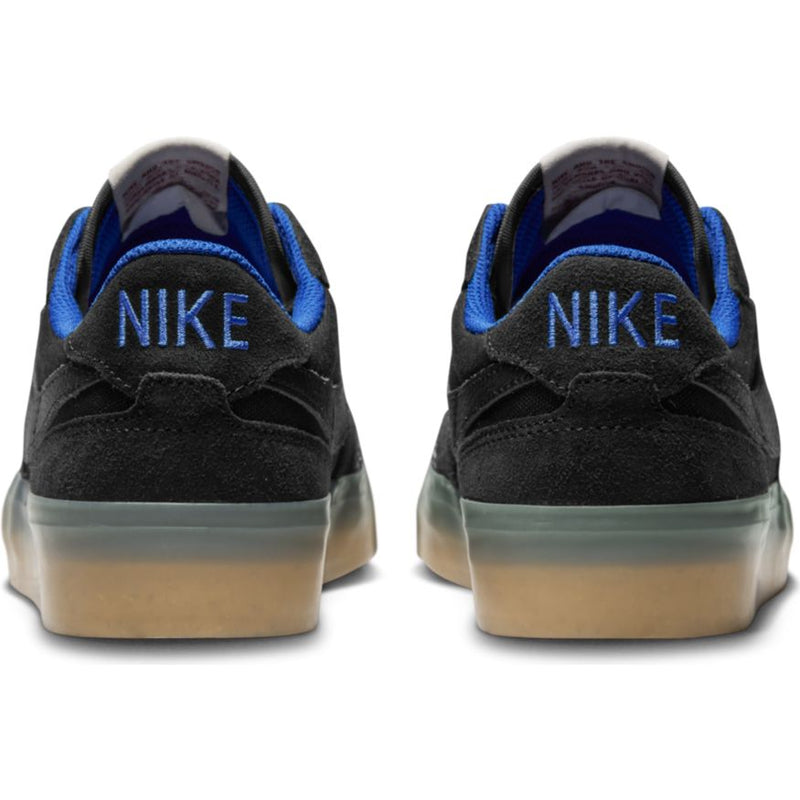 Nike SB Pogo Plus Premium Skateboard Shoe - Black/Black-Hyper Royal-Gum Light Brown