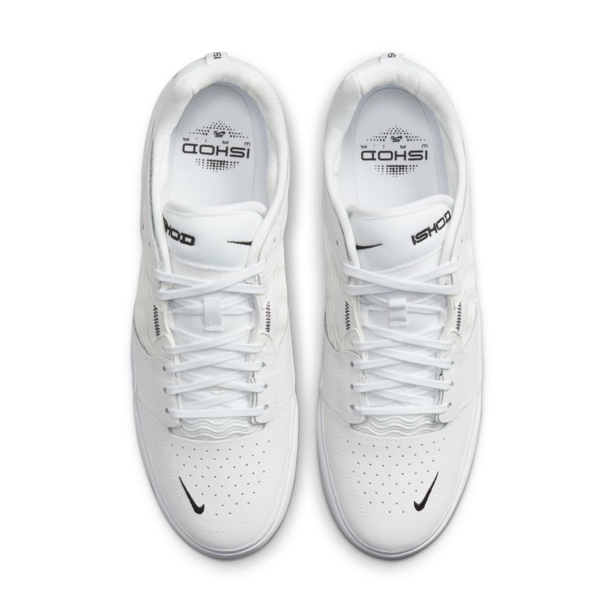 White/Black Premium Ishod Wair Nike SB Pro Skate Shoe Top