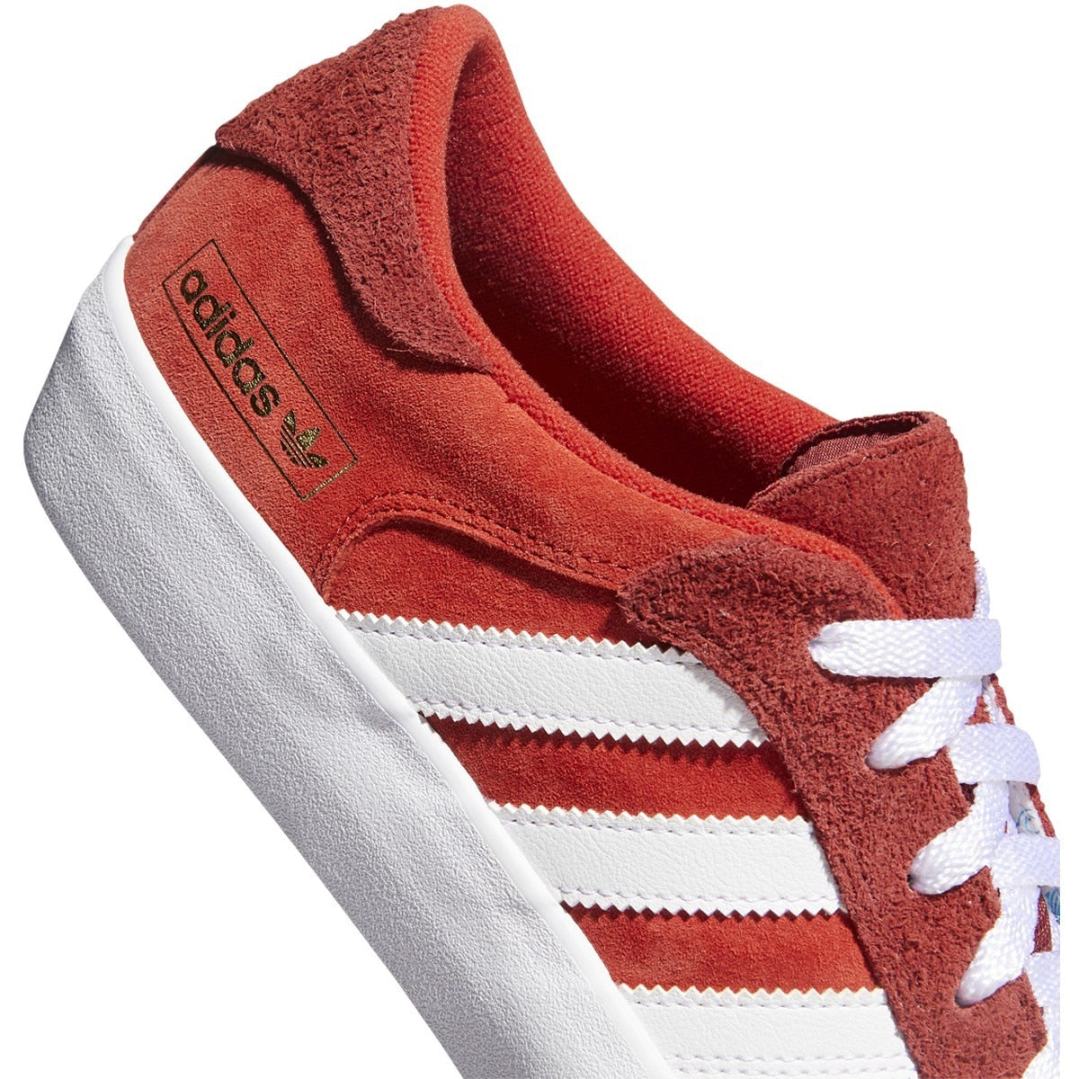 Adidas Matchbreak Super Skate Shoe - Super Brick/White/Gold Metallic