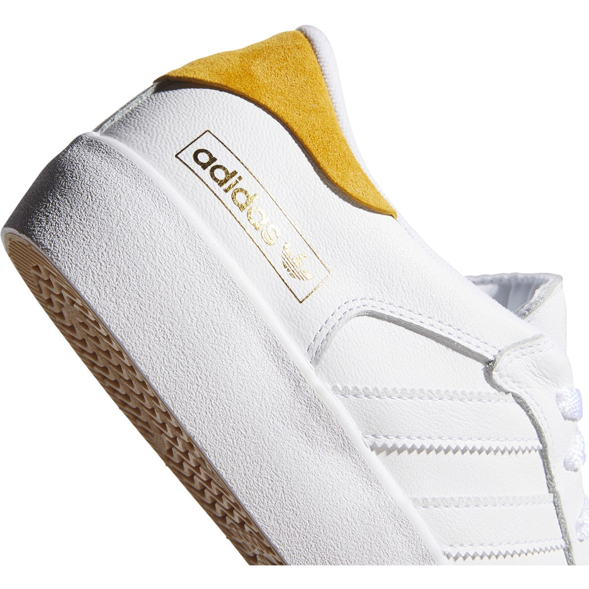 White Leather Matchbreak Super Adidas Skateboarding Shoe