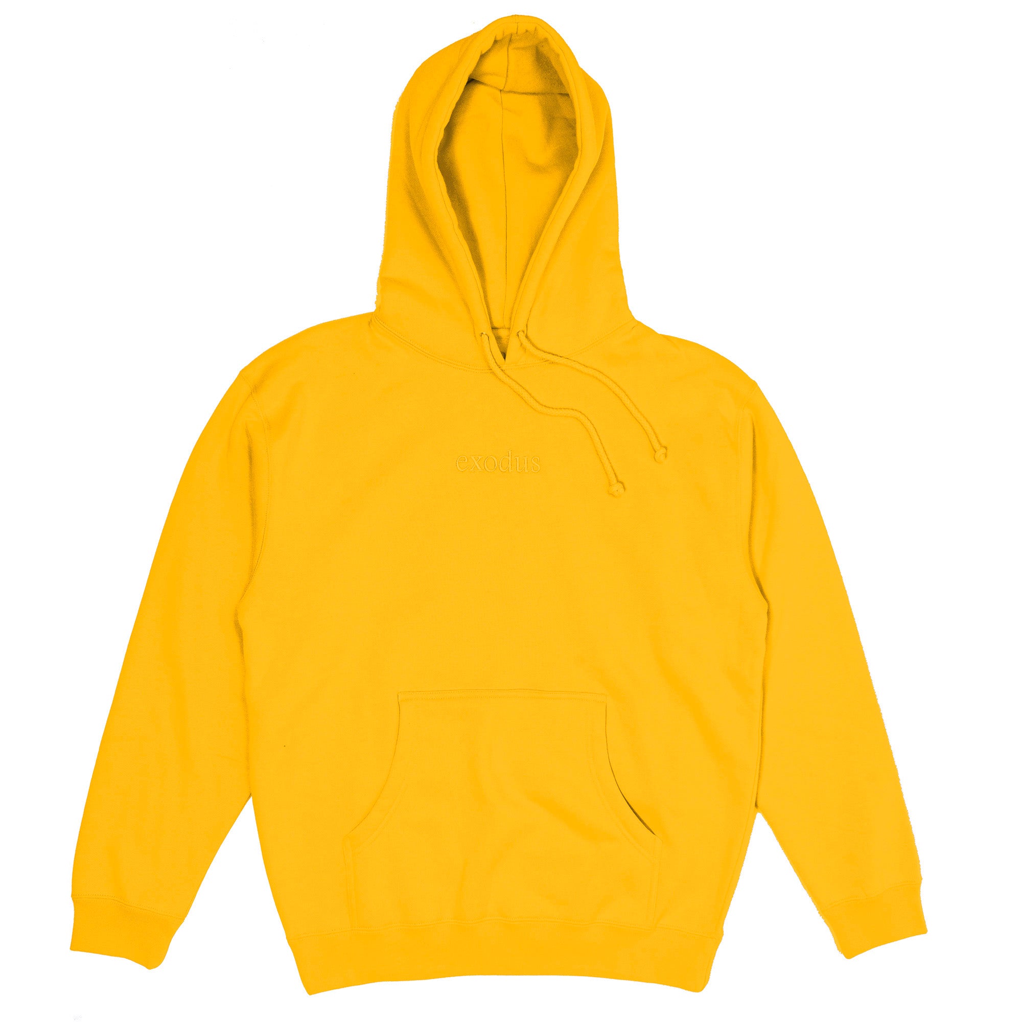 Exodus Clean Embroidered Hoodie - Gold