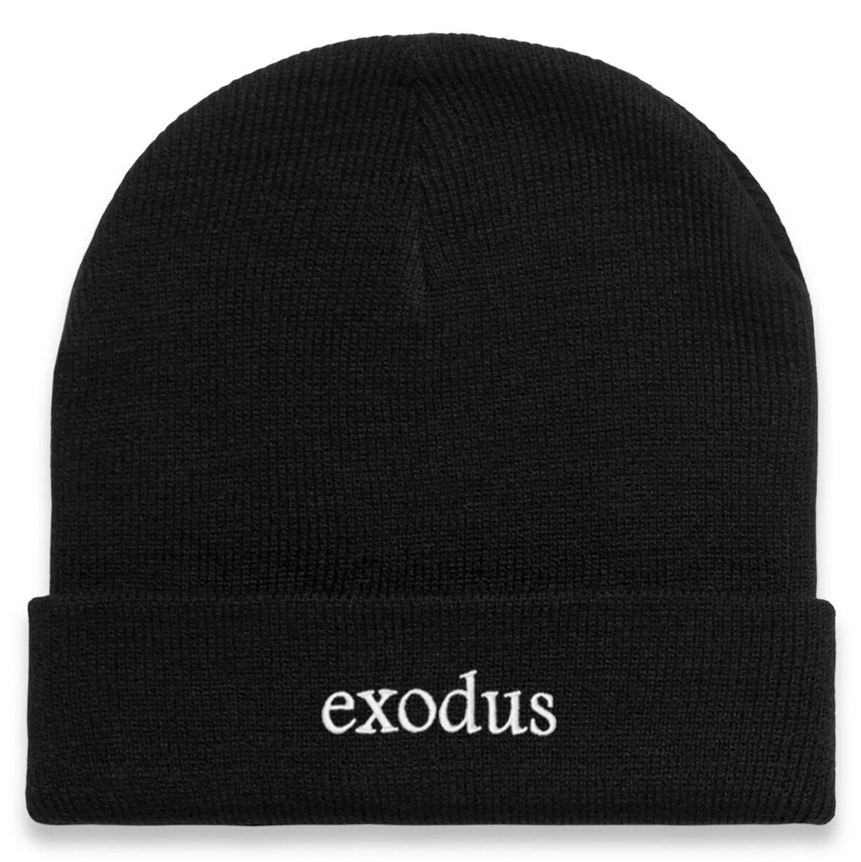 Exodus Clean Cuff Beanie - Black/White