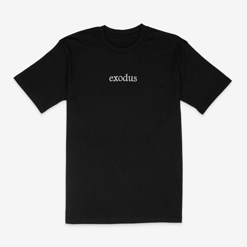 Black Exodus Clean Embroidered Premium Tee