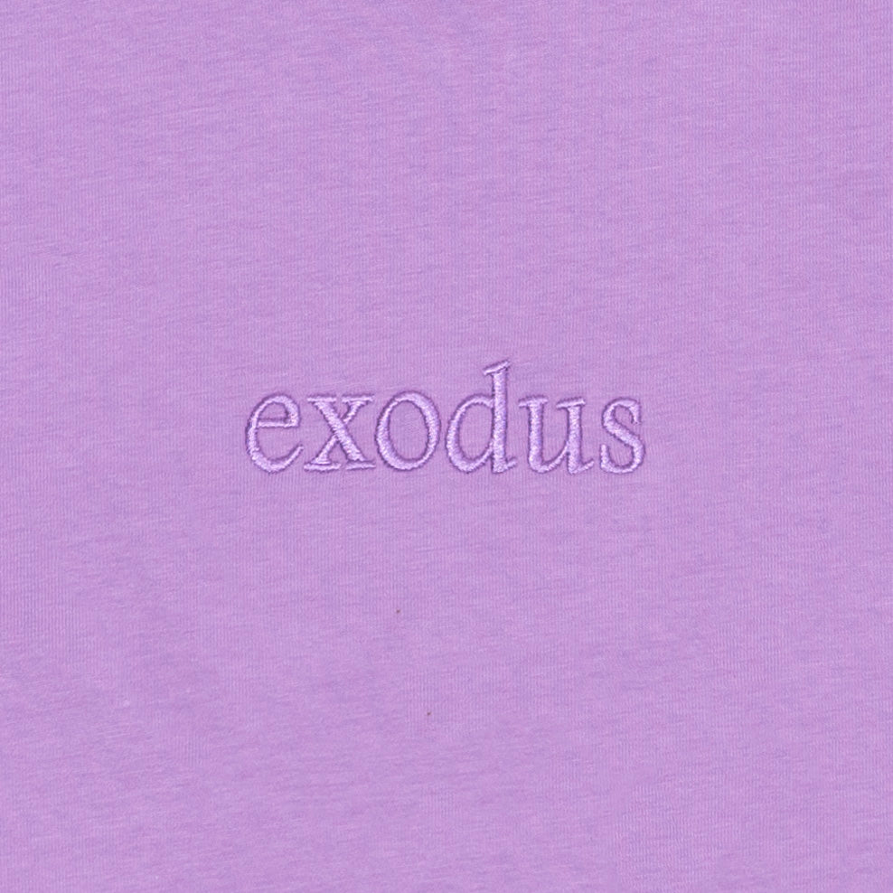 Exodus Clean Embroidered Premium Tee - Lavender