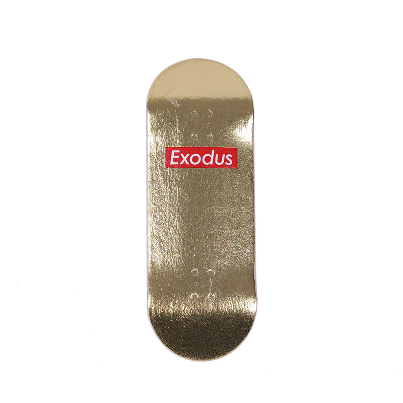 Gold Foil Exodus Box Logo Fingerboard Deck