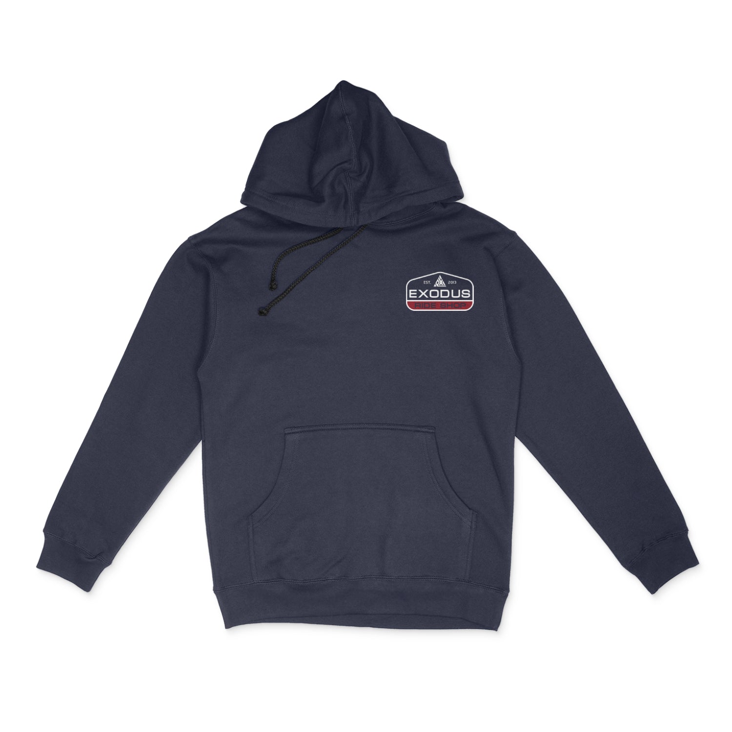 Slate Blue Exodus Patch Hoodie Front
