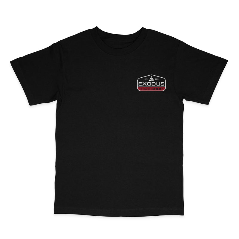 Black Patch Tee Front
