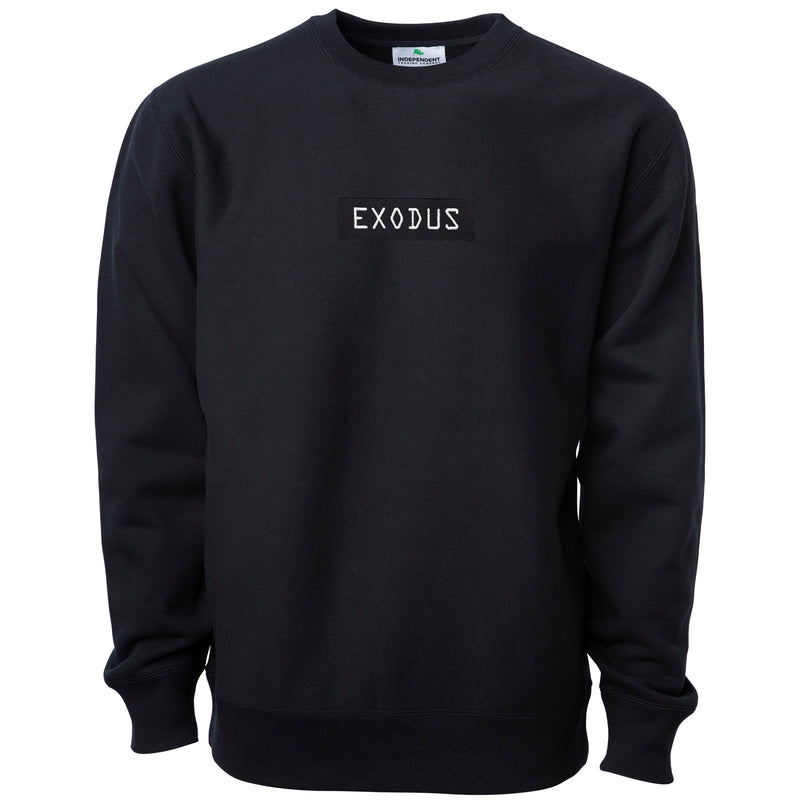 Exodus Premium Optical Embroidered Heavyweight Crew - Black