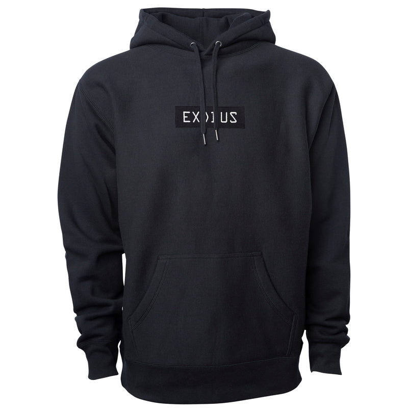 Exodus Premium Optical Embroidered Heavyweight Hoodie - Black