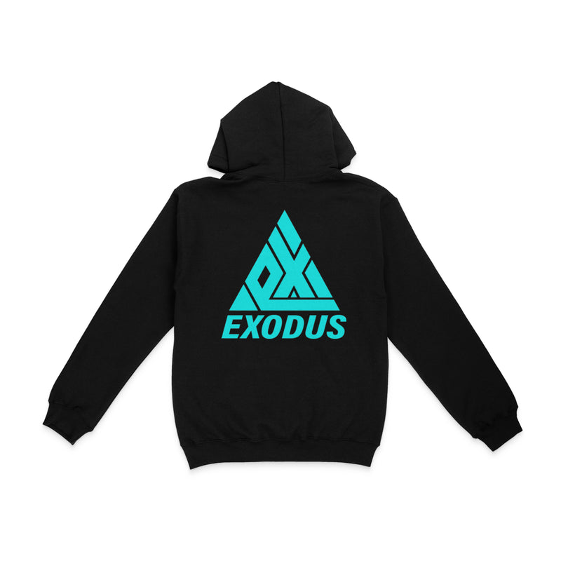 Exodus Midweight T1 Logo Hoodie - Black