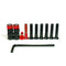 Exodus Allen Skateboard Hardware - Red/Black