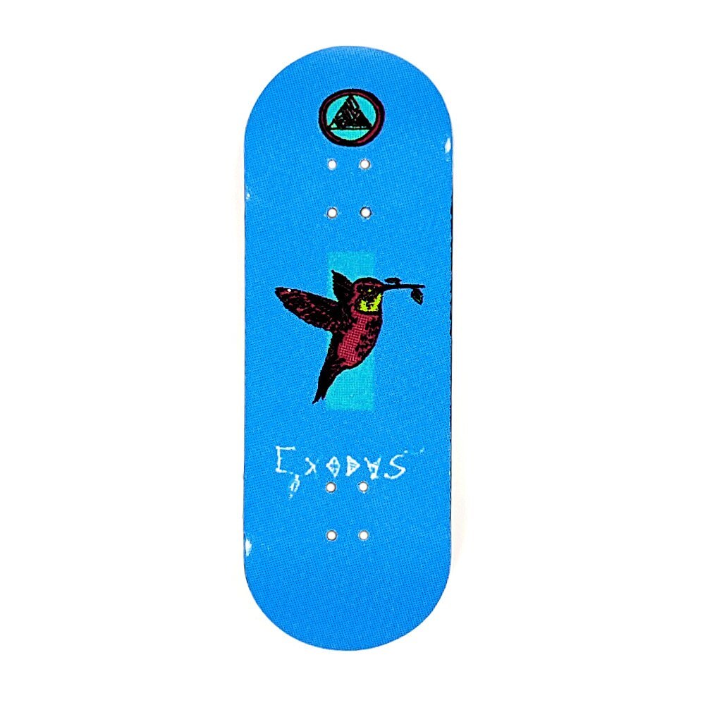Exodus Deep Concave Anoixi Bird Fingerboard Deck - Teal