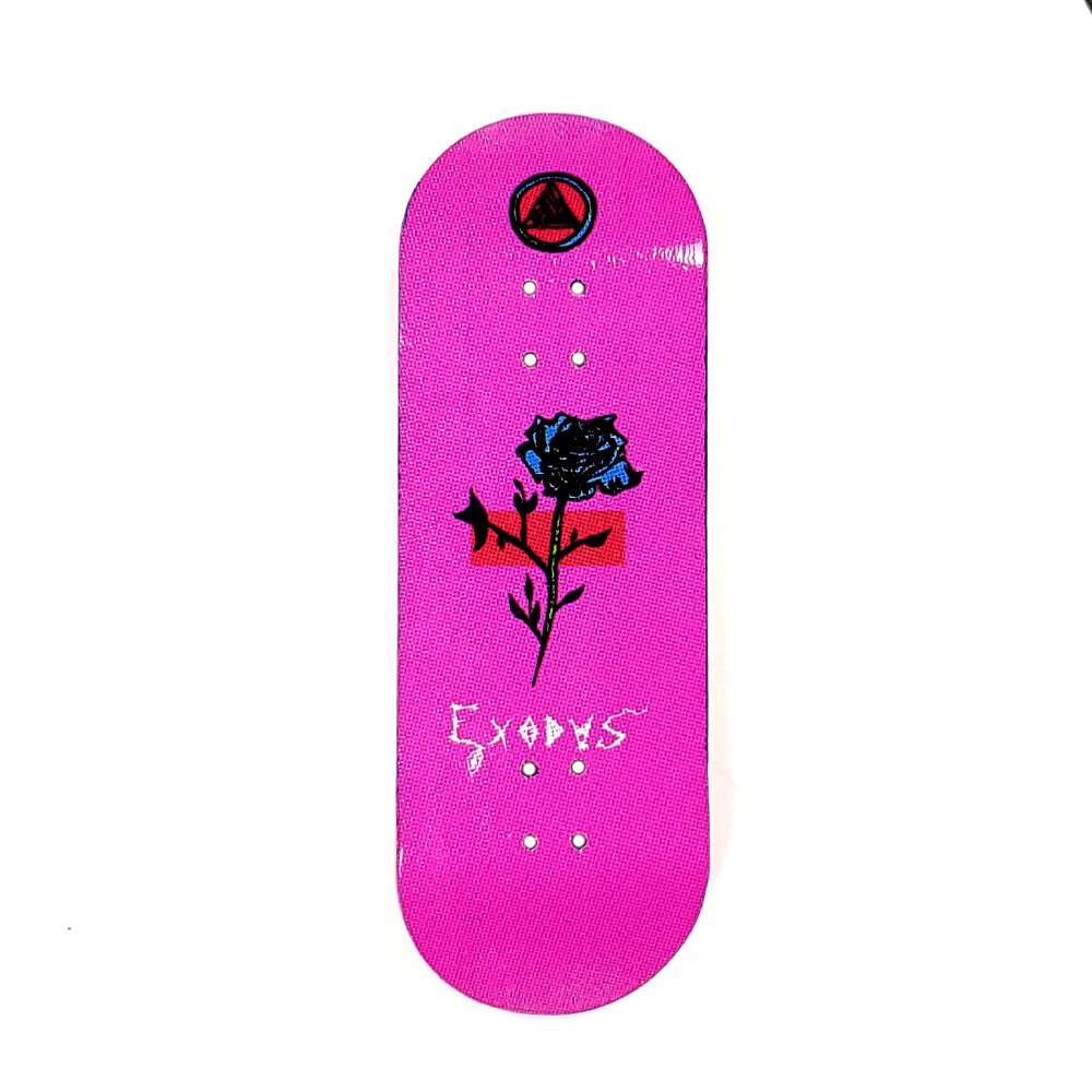 Exodus Deep Concave Anoixi Rose Fingerboard Deck - Pink