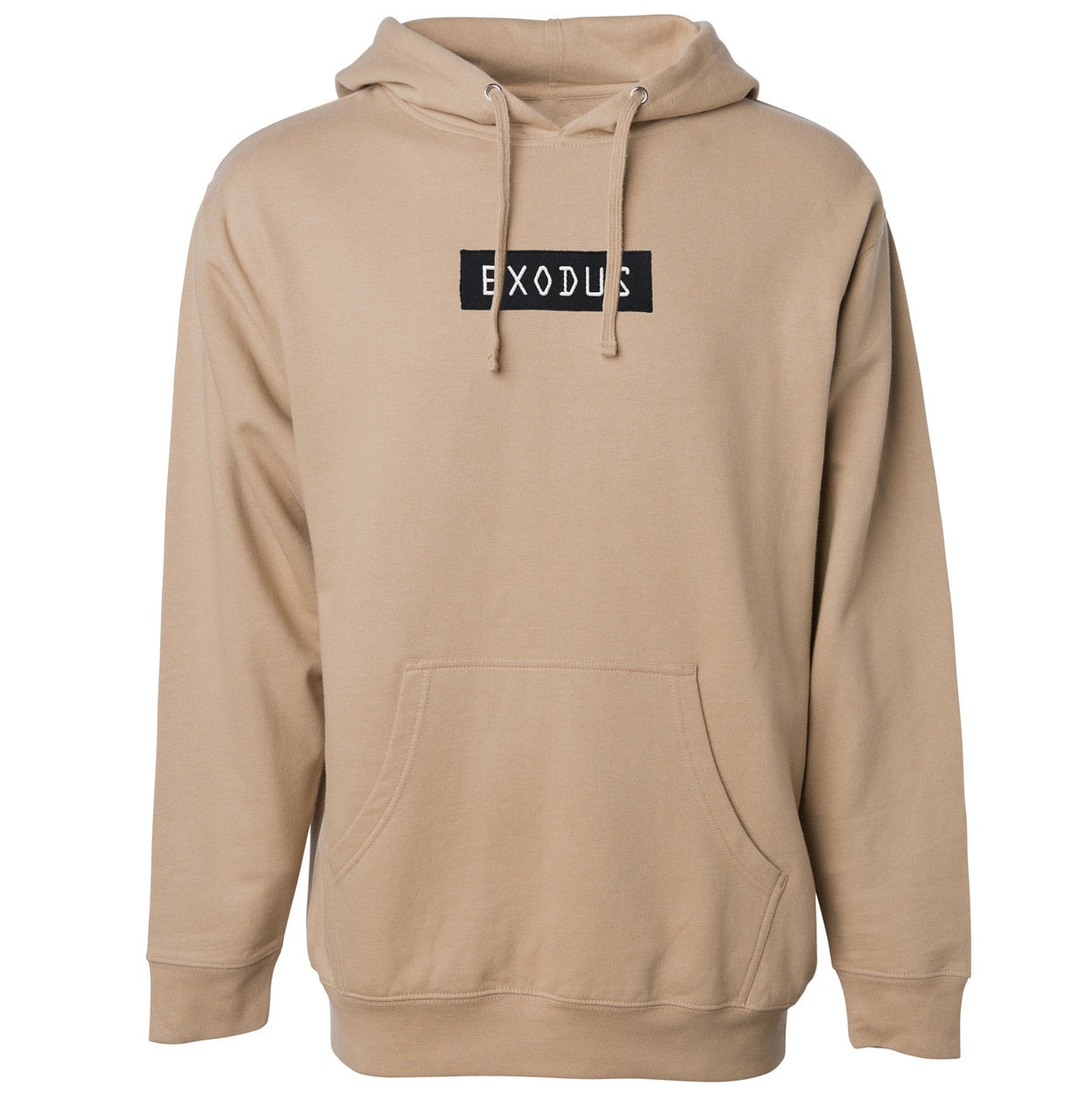 Exodus Optical Embroidered Pullover Hoodie - Sand