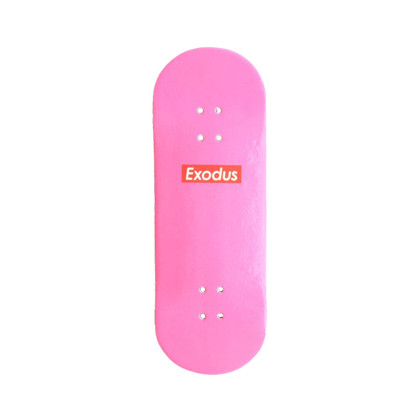 Exodus Pink/Red Box Logo Fingerboard Deck X-Wide 33mm
